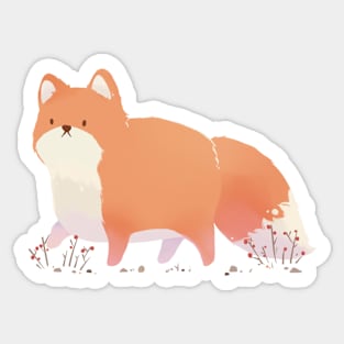 Fox walking Sticker